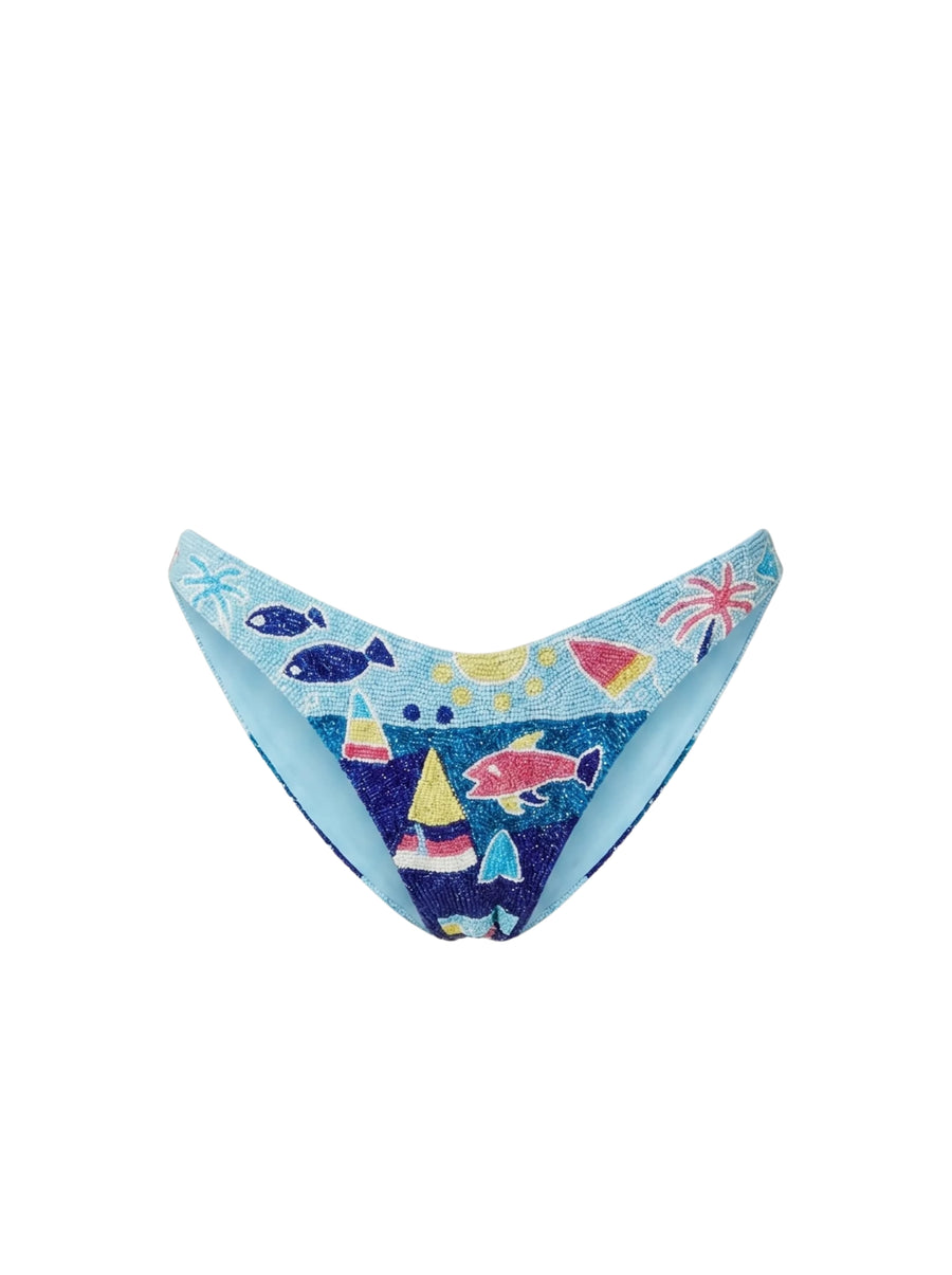 Lume Swell Blue Bikini Bottom