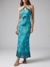 Dolphin Halterneck Maxi Dress