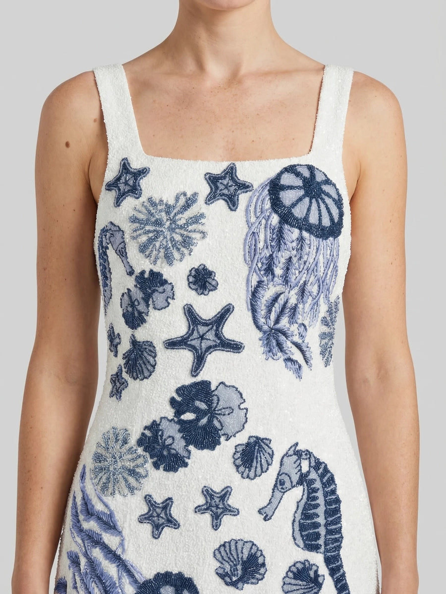 New Orleans Hand-Beaded Dress Multi Colour