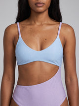 Luna Veil Sky Blue & Lilac Swimsuit