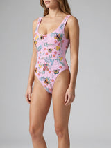 Alabama Floral Hand Embroidered One Piece Swimsuit Multi Colour