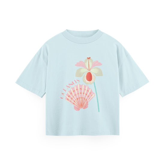 Orchid tee Baby blue