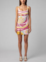 Mare Wave Pink Beaded Mini Dress