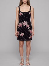 Gala Embellished Black Mini Dress