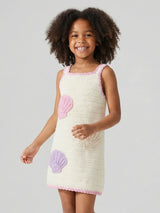 Shell White Crochet Kids Dress