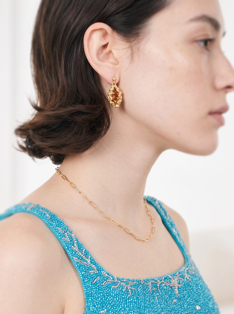Panopea Red Earrings