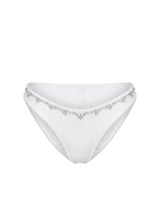Aaliyah Hand Beaded Crystals Bikini Bottom in Stock