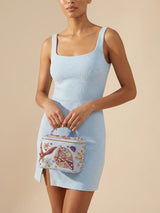 Selene Vanity Blue Box Bag