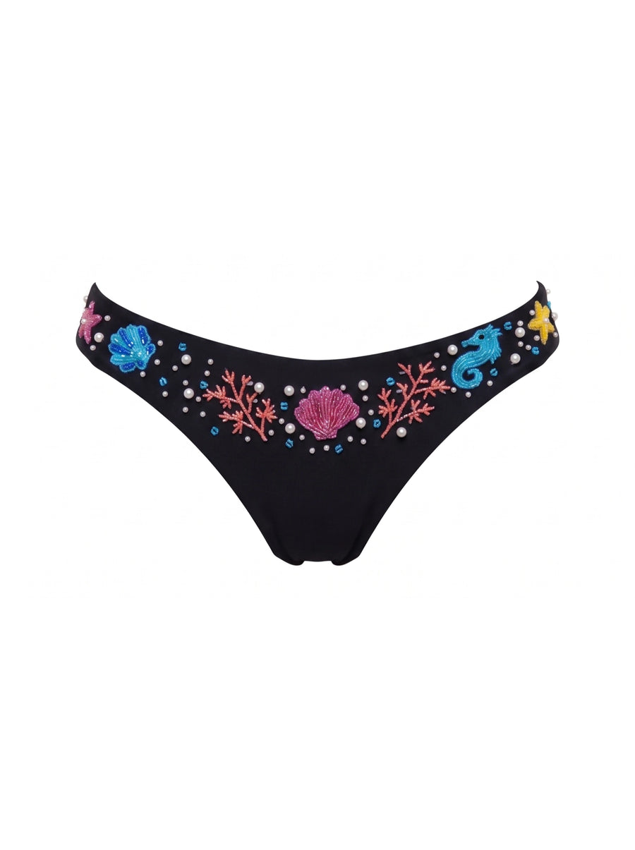 Oceanus Pearl Tide Multi-color Bikini Bottom