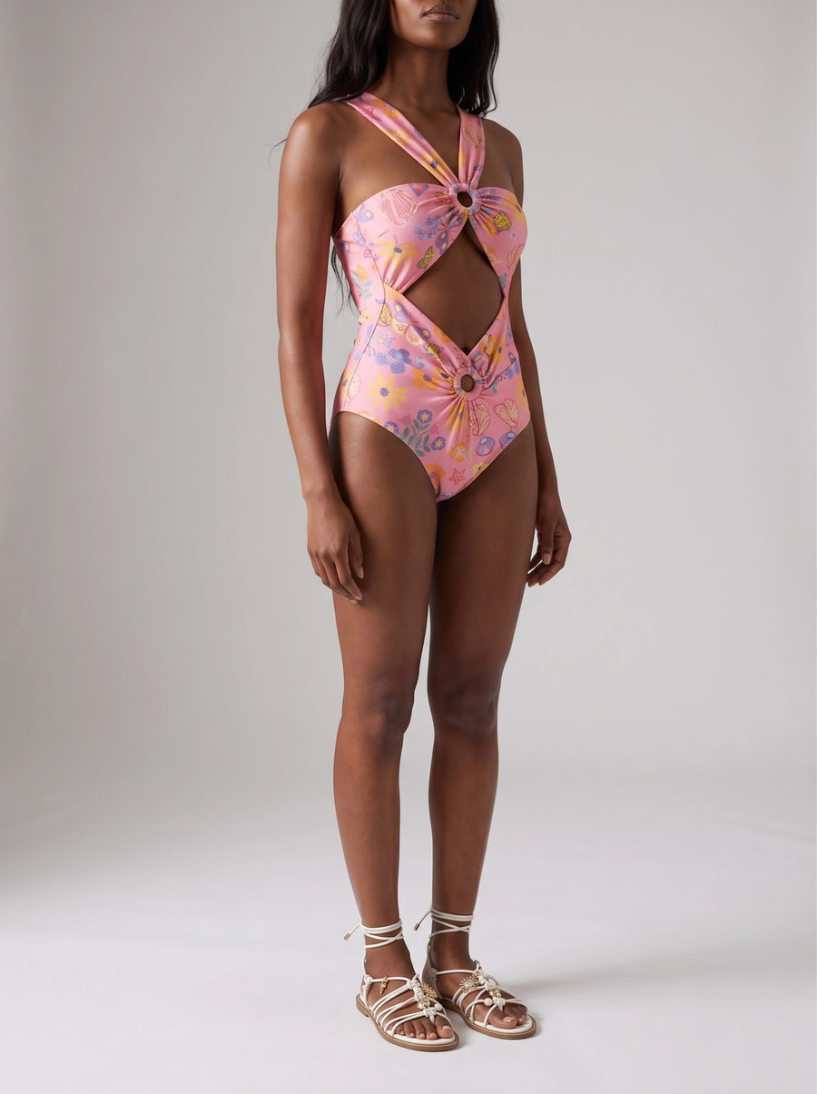 Pink Ocean Ring Swimsuit