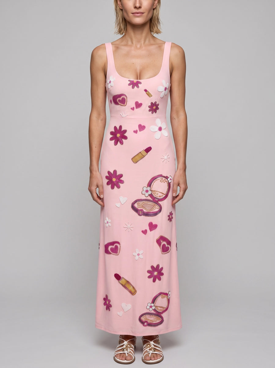 Totally Spies Lycra Long Dress Cosmetic Pink