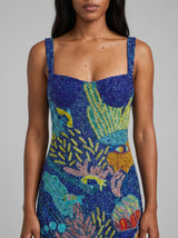 Coral Muse Mini Dress