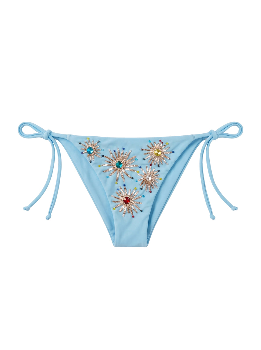 Sun Burst Blue Bikini Bottom