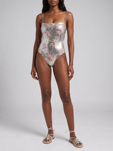 Sunface Swimsuit Silver Swimsuit