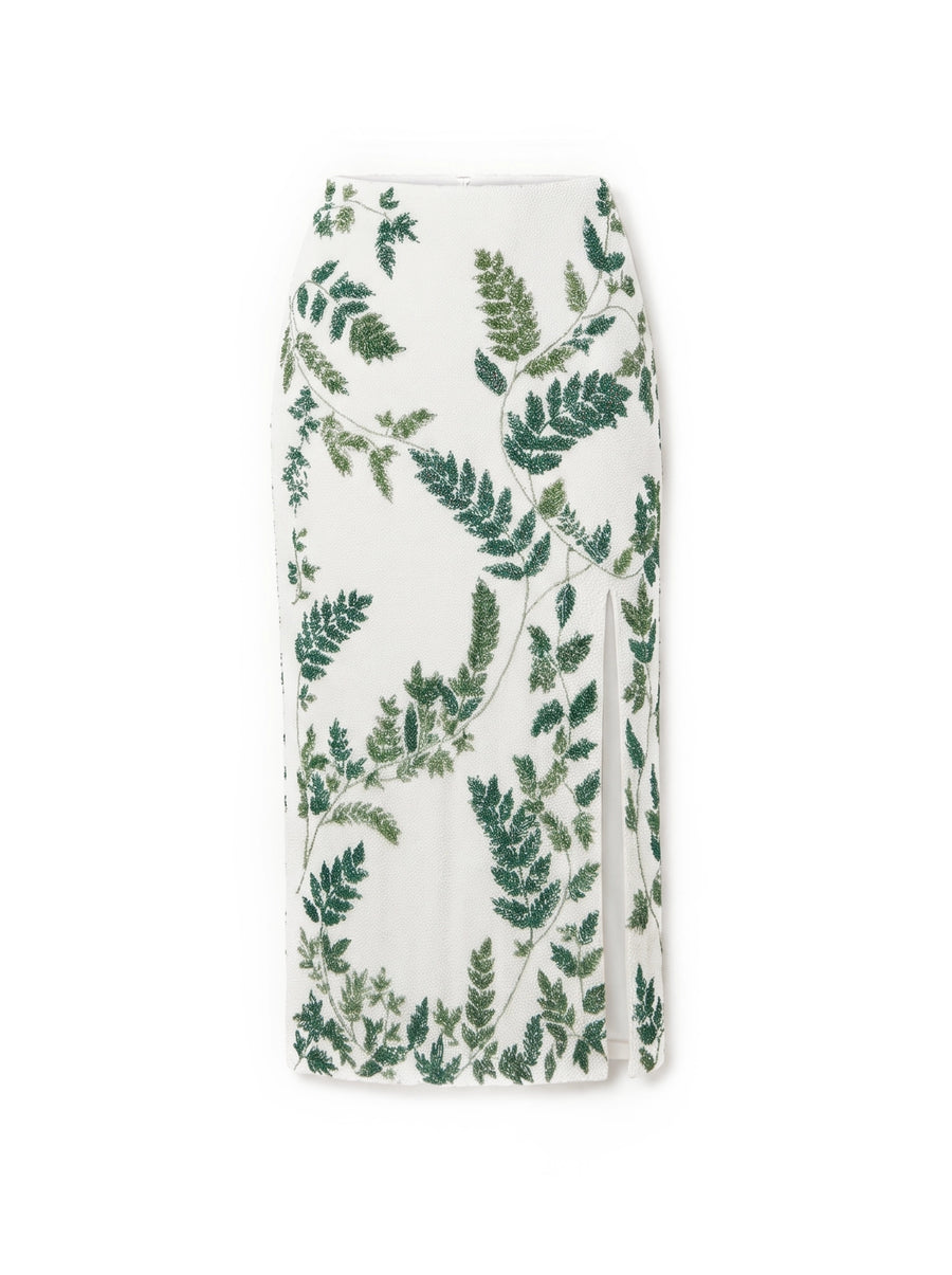 Green Leaf Co-ord Long Dress