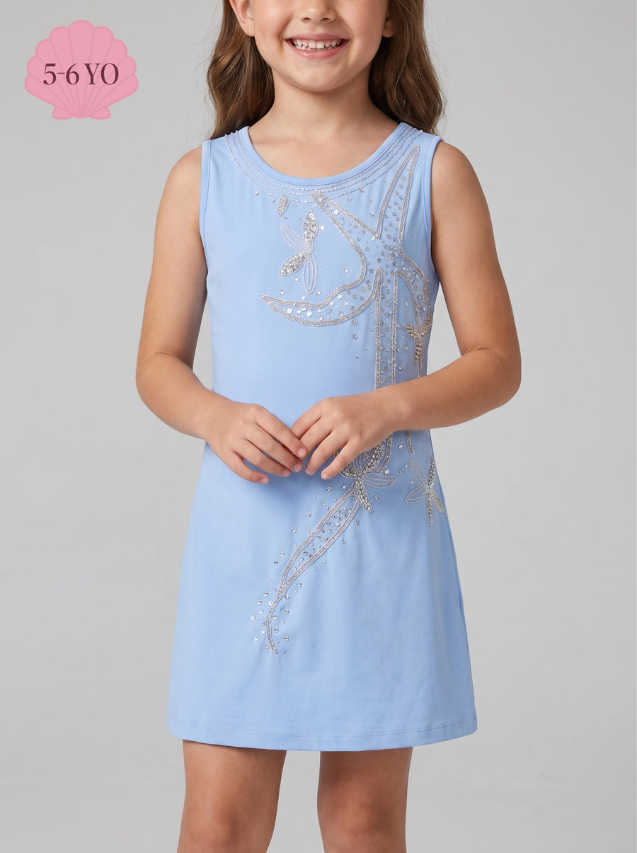 Selene Sleeveless Multi Color Kids Dress