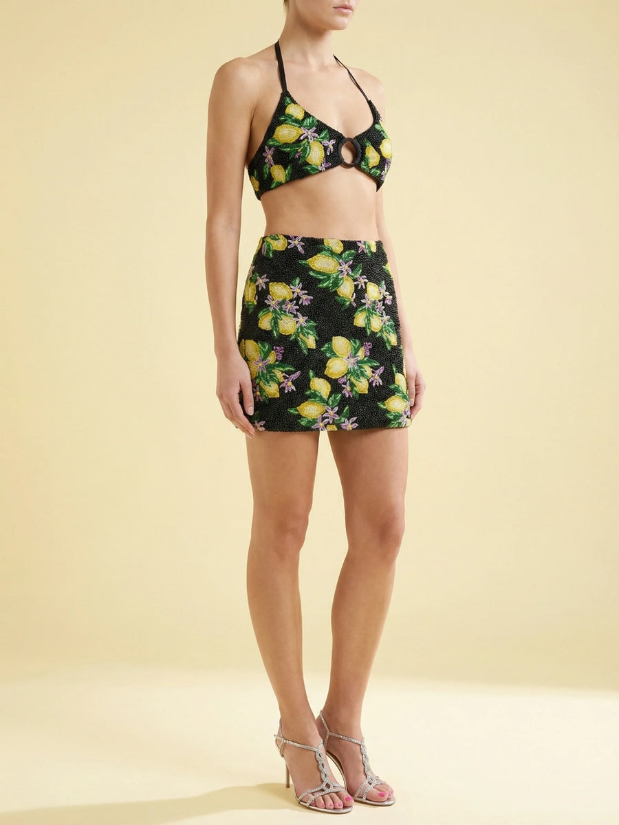 Lemon Blossom Bikini Co-Ord Top