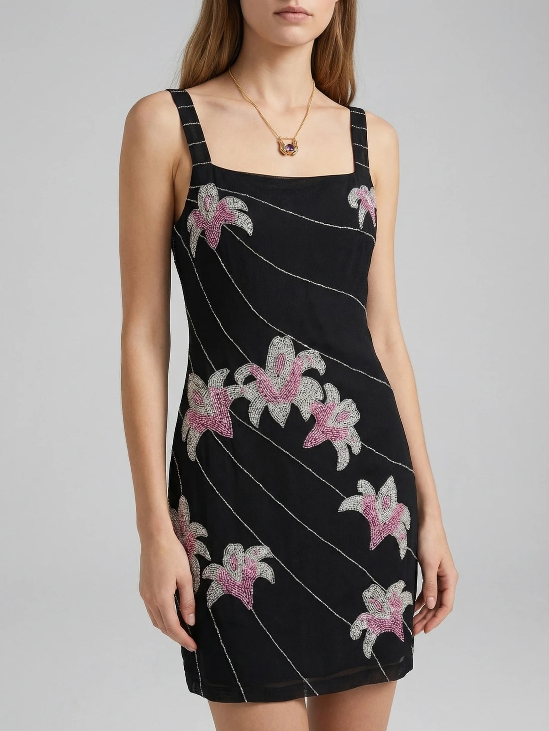 Gala Embellished Mini Dress