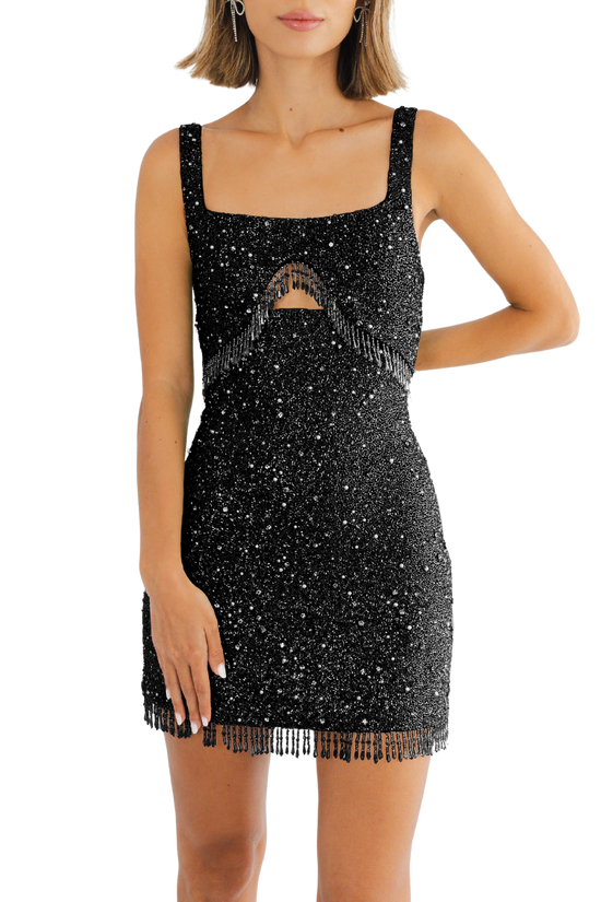 Nyx's Midnight Beaded Mini Dress Daphne x Oceanus