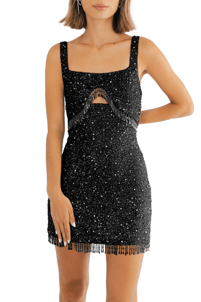Shop Callie Luxury Dress Black