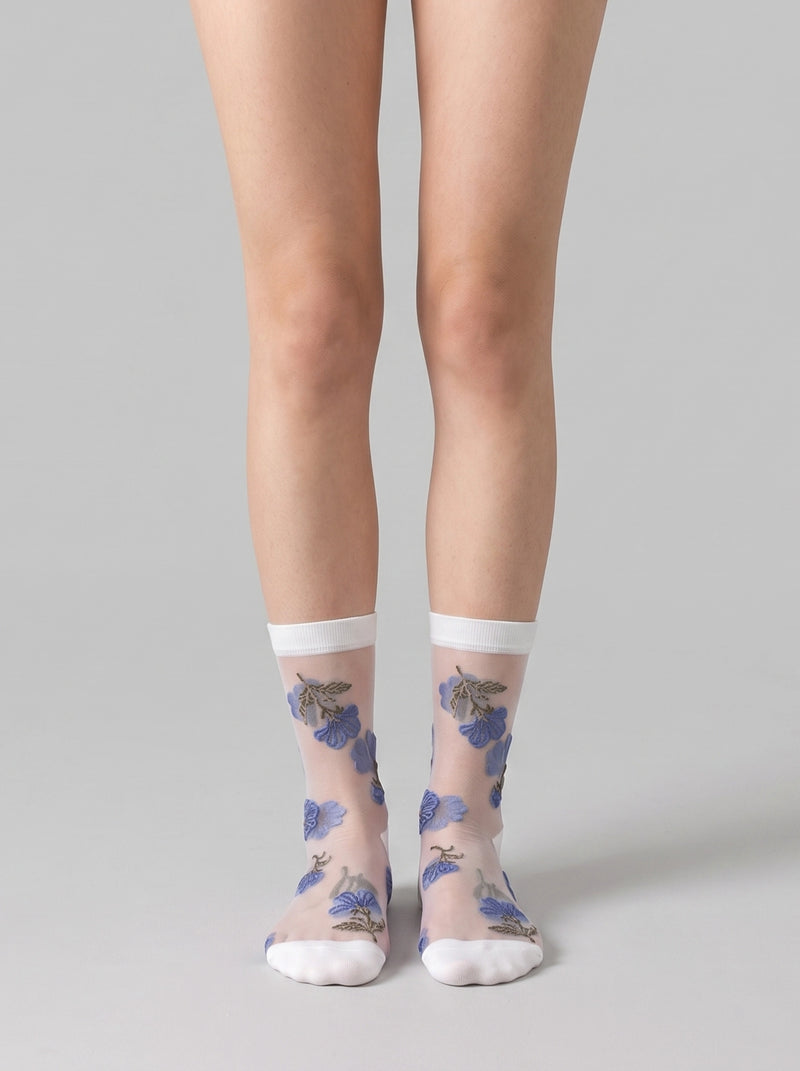 Blue Daisy Muse Socks