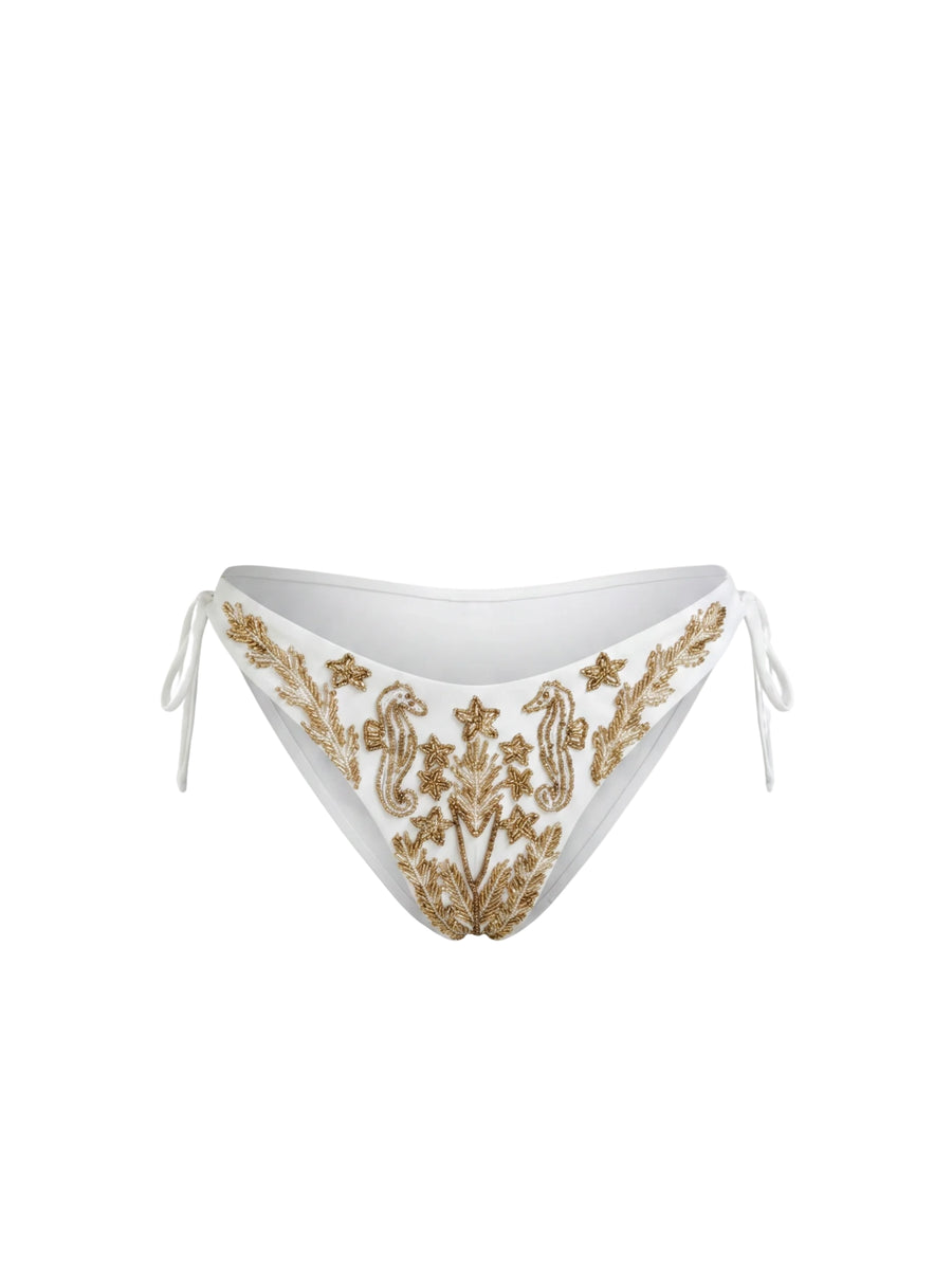 Astra White Bikini Bottom