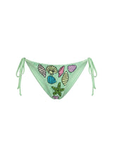 Starfish Shell Green Bikini Bottom