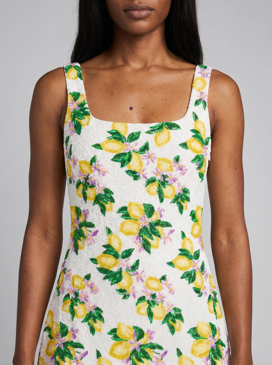 Lemon Blossom Mini Dress
