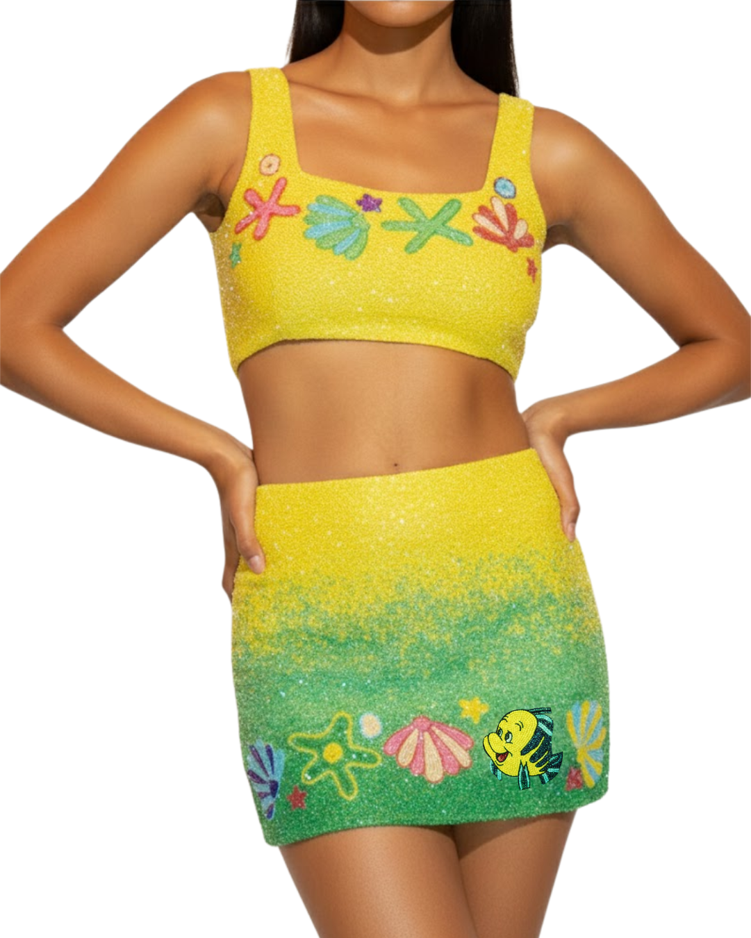 Disney | Oceanus Ariel Co-ord Skirt in Yellow