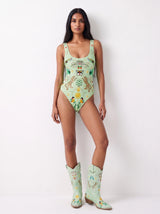 Willow Embroidered Leather Boots Multi Colour