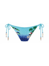 Oceanus x Taylor Nunez Island Blue Bandeau Bikini Top