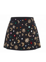 Celestial Tide Black Co-ord Skirt