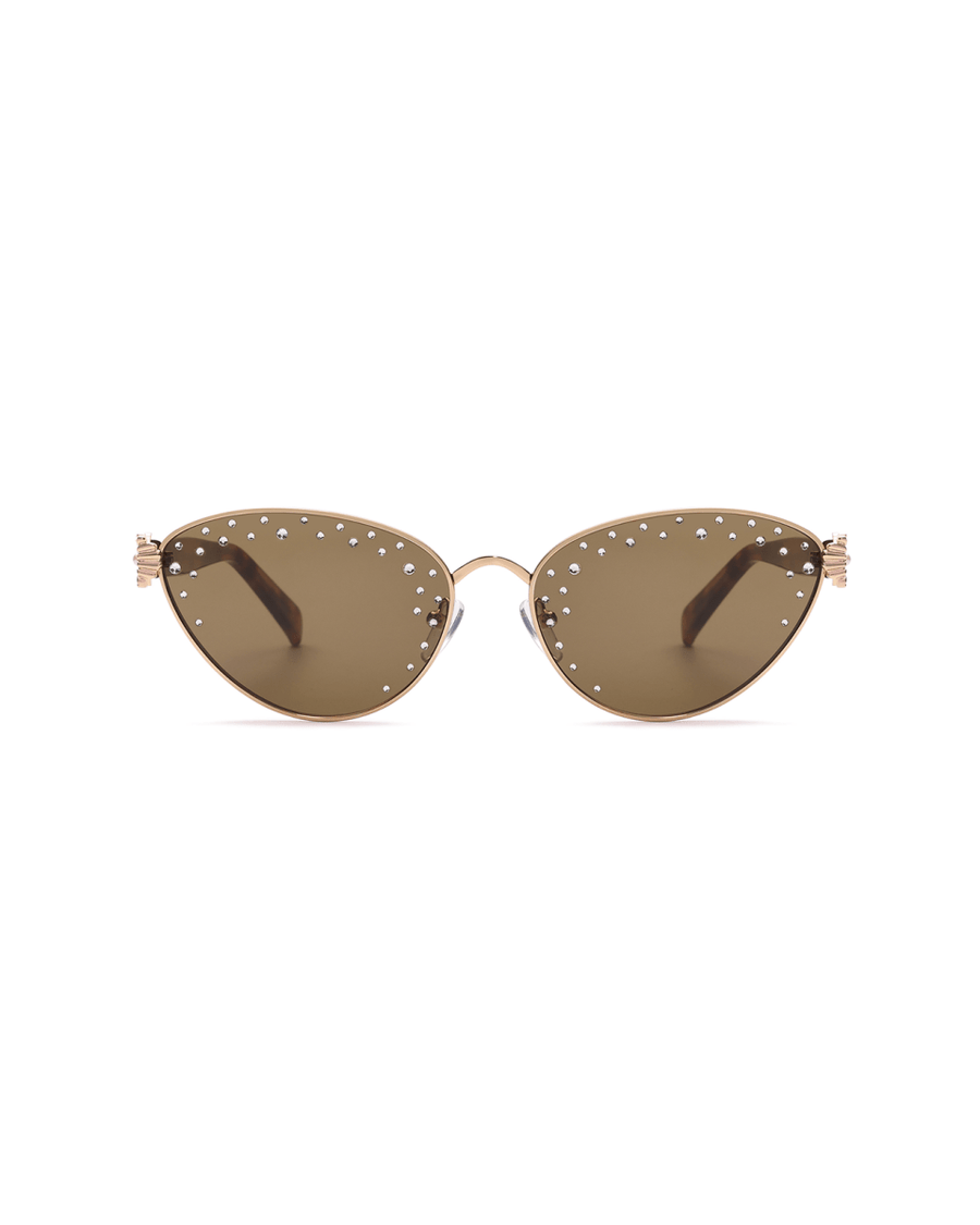 Oceanus x SOJOS Darling Sunglasses Brown - Oceanus Swimwear