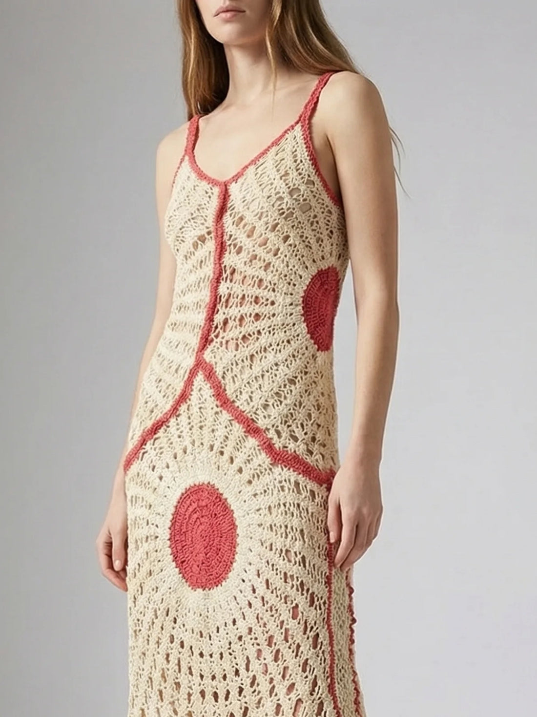Soleil Crochet Ivory Dress