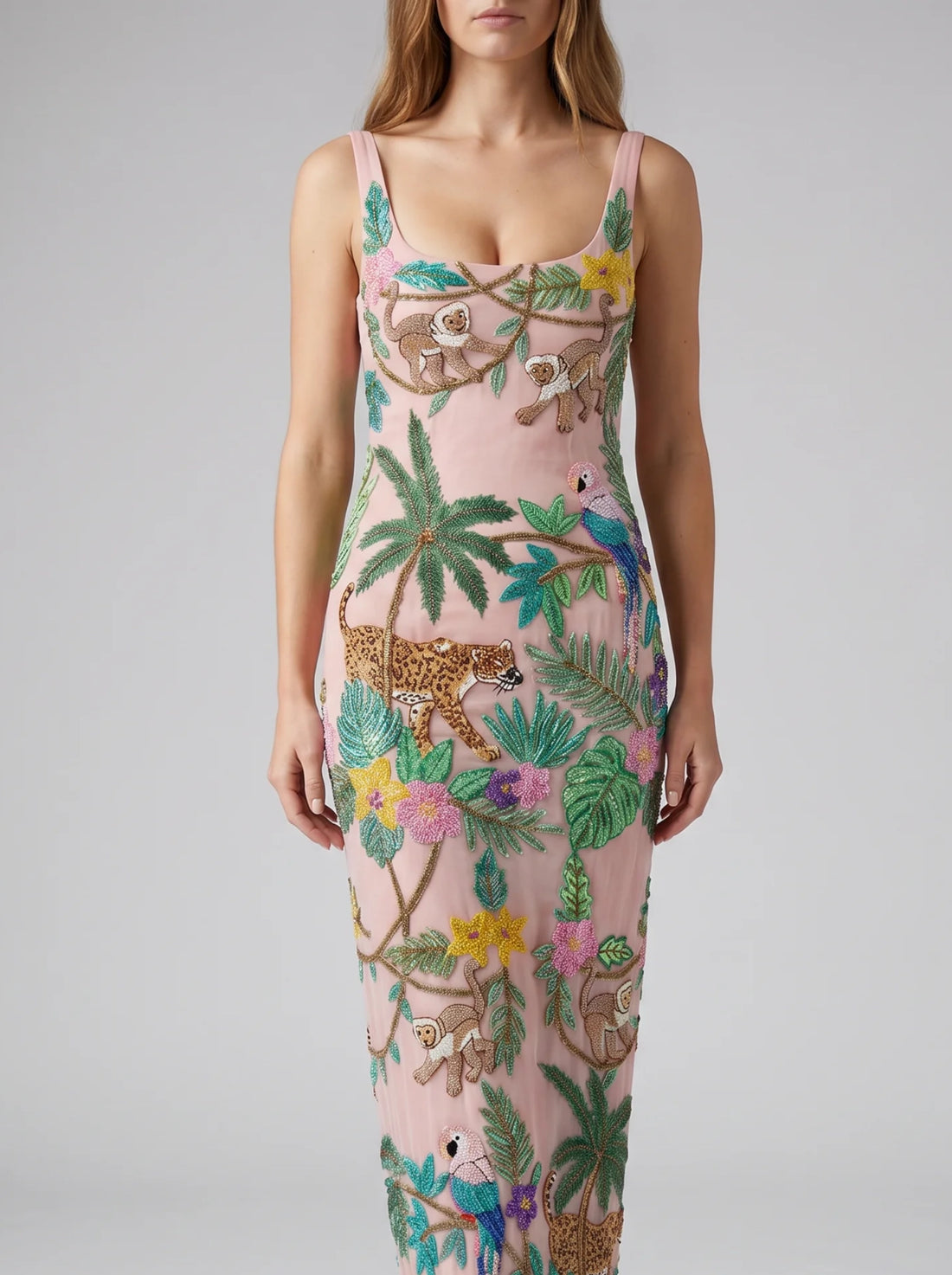 Tropica Pink Maxi Dress
