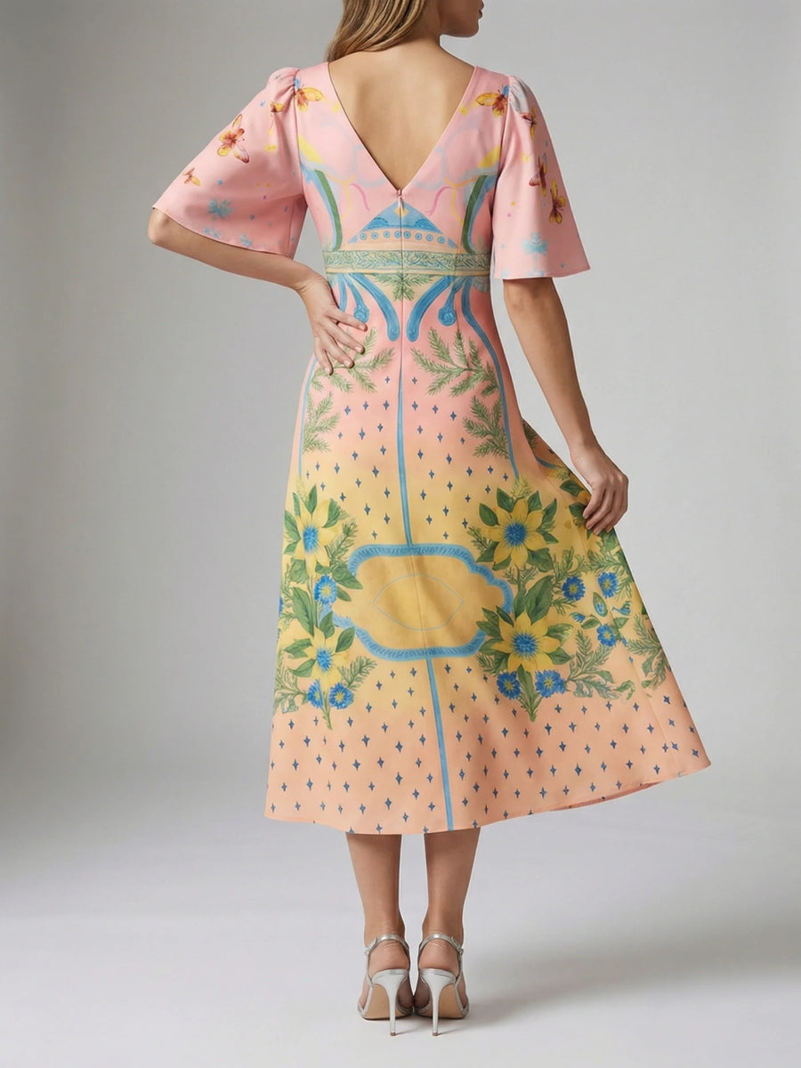 Camile V Shaped Dress