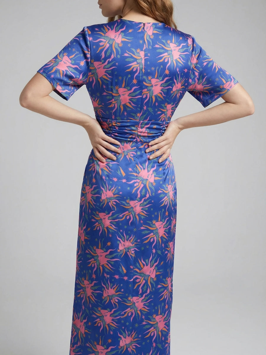 Daphne Rose Blue Vintage Dress