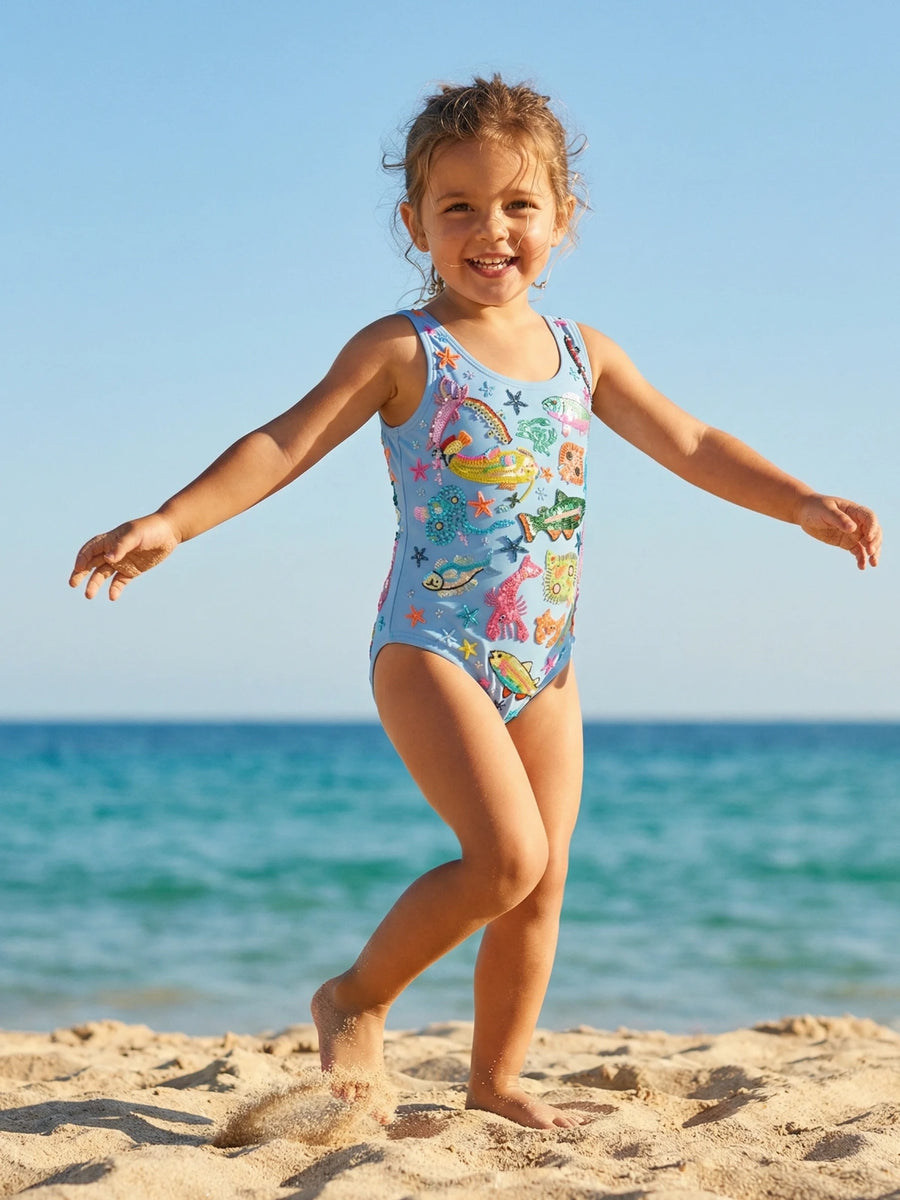 Arizona Kids Swimsuit - Blue