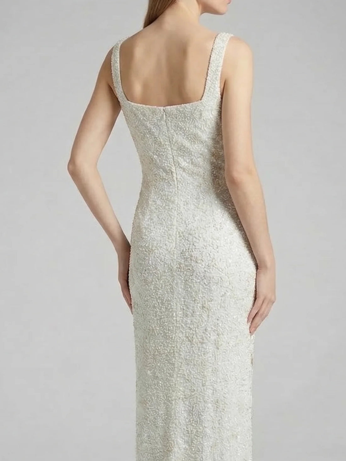 Ocean Treasure White and Gold Long Dress