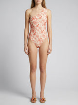 Coral Shell Starfish Nude and Red Swimsuit
