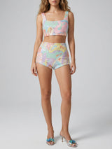 Boston Pastel Reef Crop Top