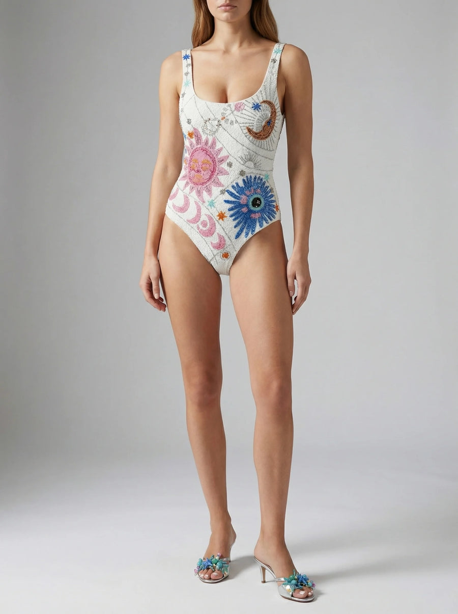 Celestial Star White Swimsuit