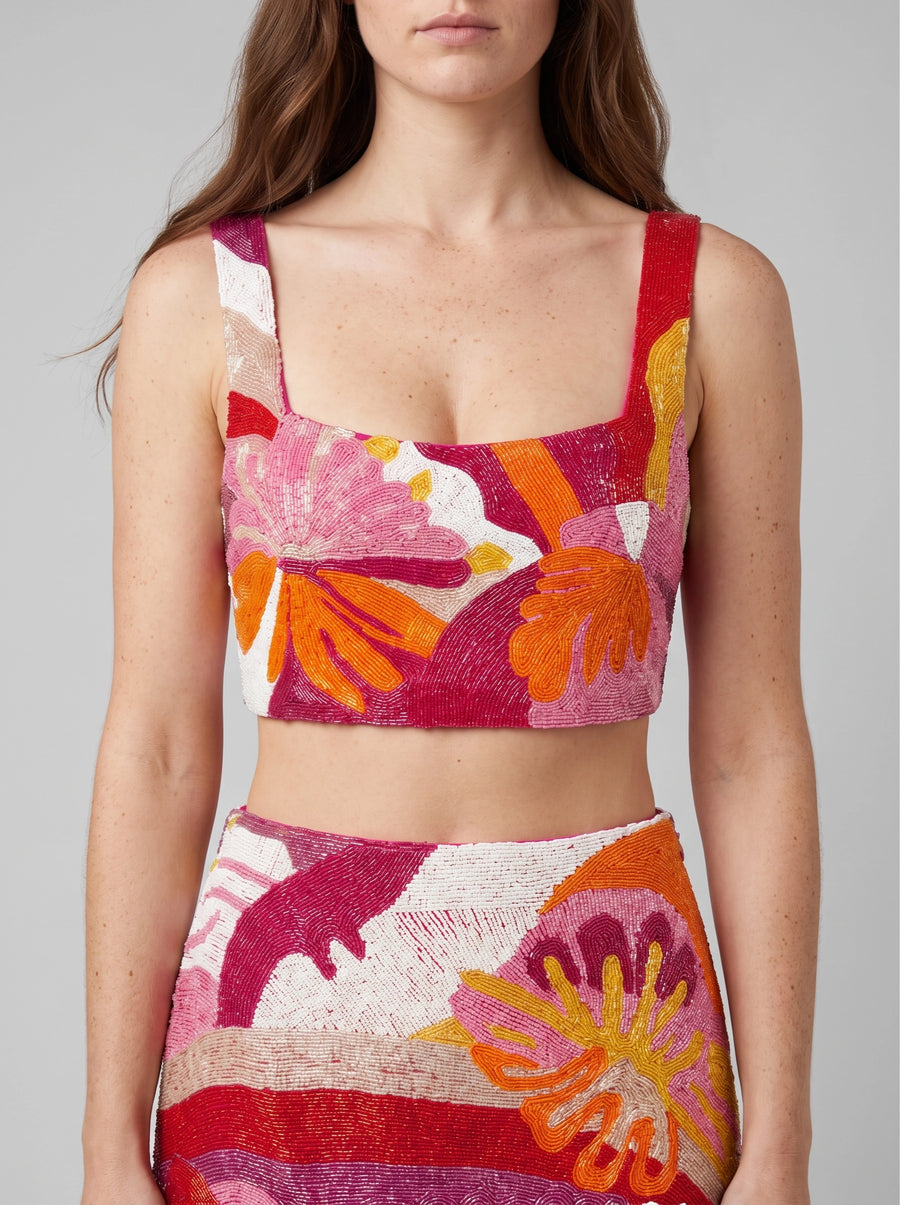 Soleil Multicolor Hand Beaded Co-Ord