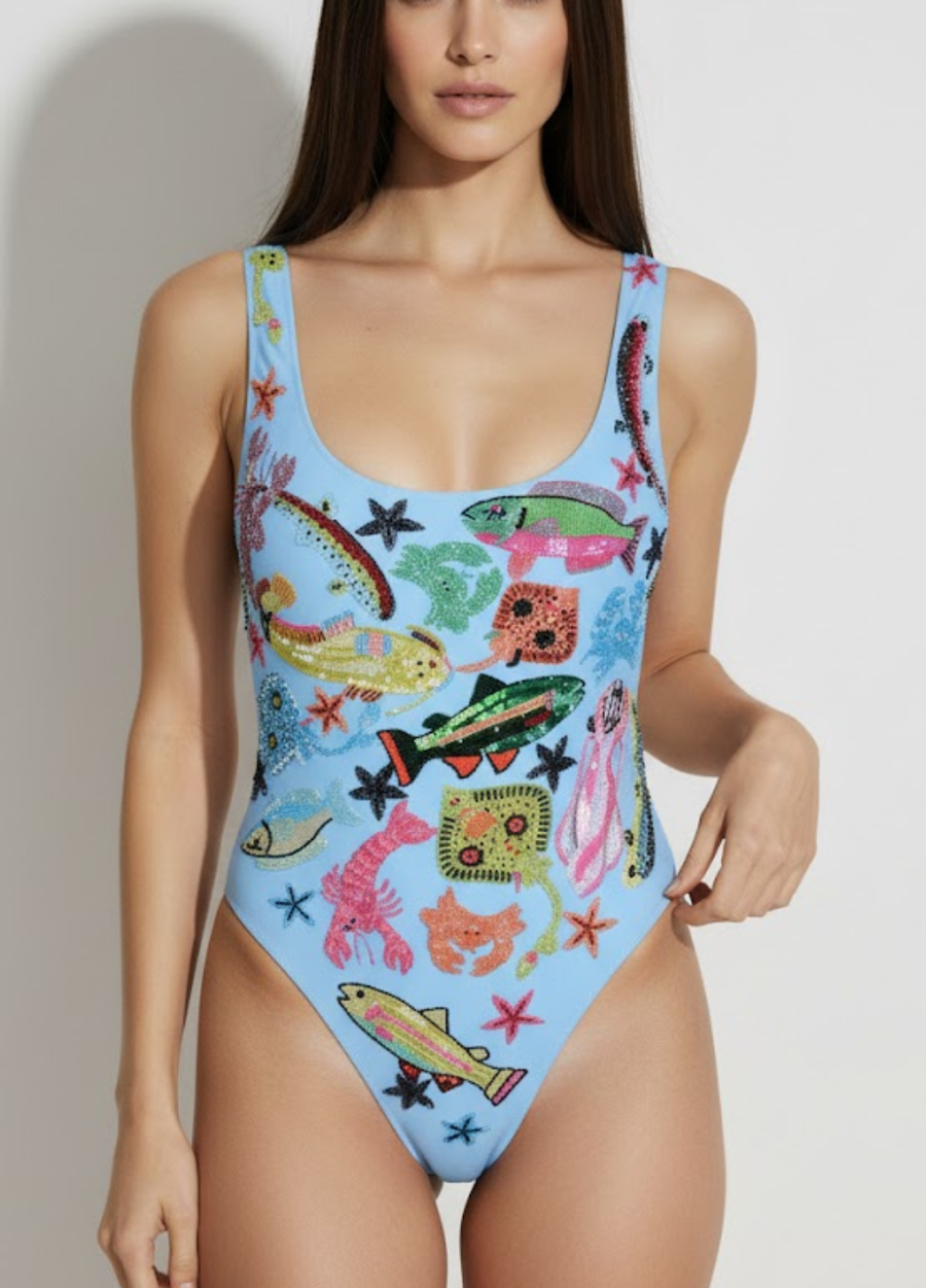 Arizona One Piece Swimsuit - Blue