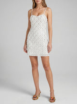 Arabella Hand Beaded Crystal Dress Multi Colour
