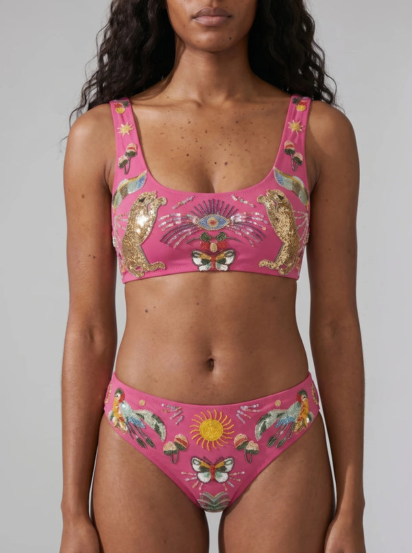 Aurelia Luxury Bikini Thick Strap Bikini Top Multi Colour