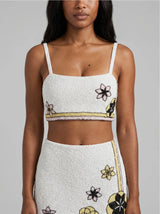 Mei Flattering Summer Luxe Co-ord Skirt - White