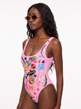 Oceanus x SOJOS Veronica Sunglasses Pink