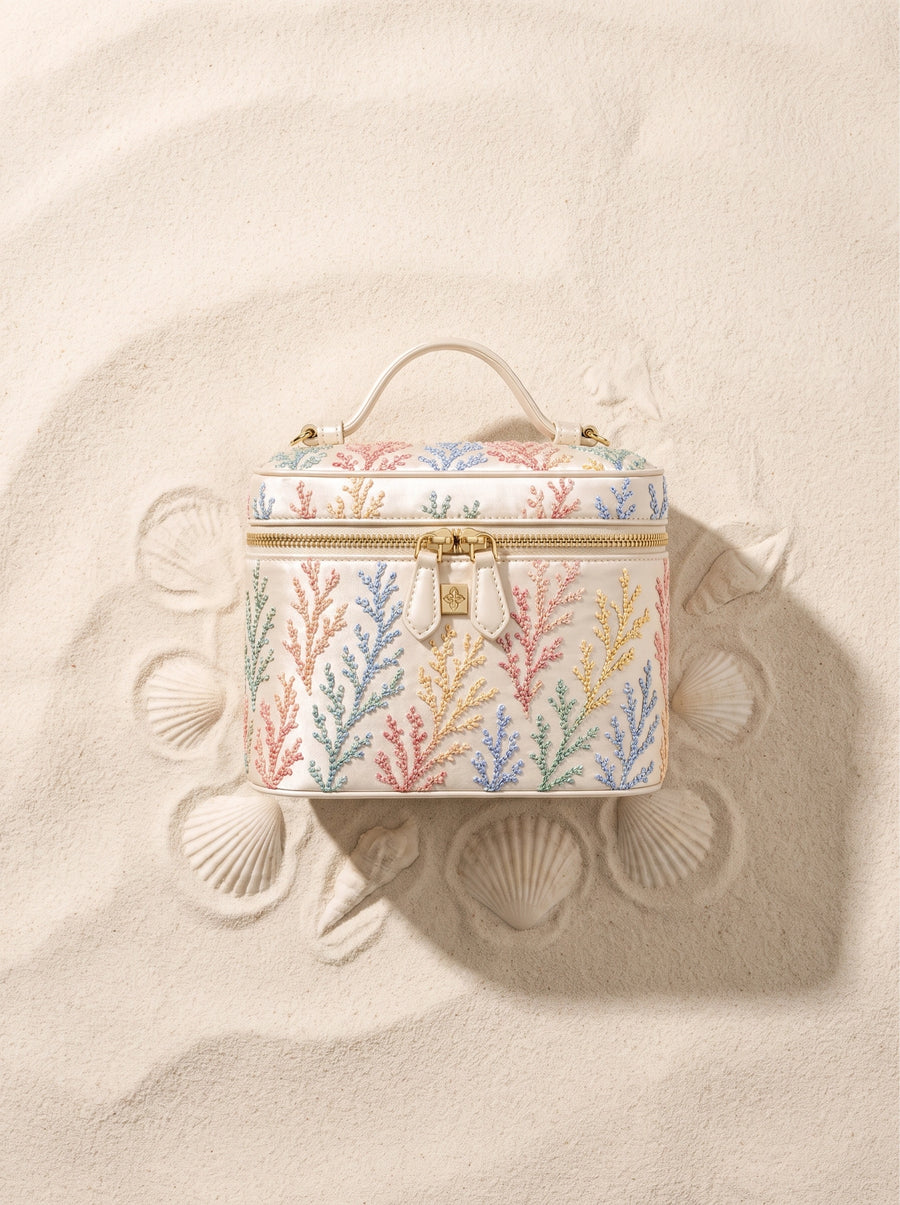 Coral Garden Vanity Bag