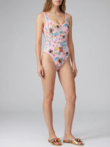 Alabama Floral Hand Embroidered One Piece Swimsuit Multi Colour